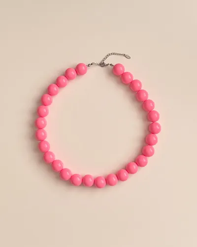 Bubbelketting roze zilver