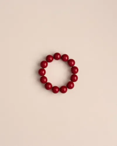 Bubbelarmband wijnrood