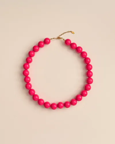 Bubbelketting fuchsia goud